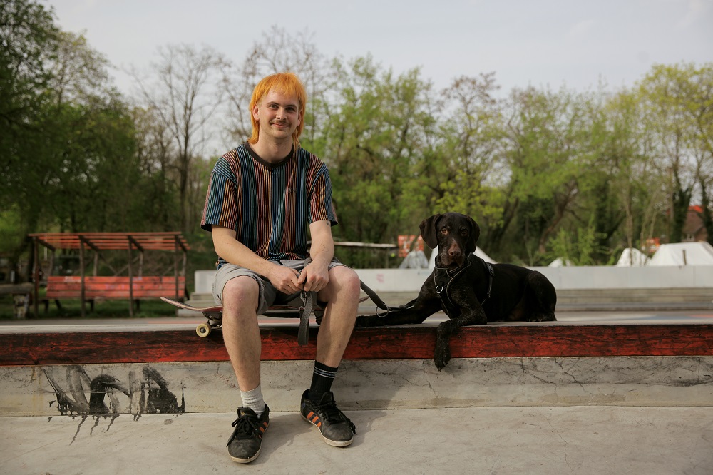 Malte mit Hund